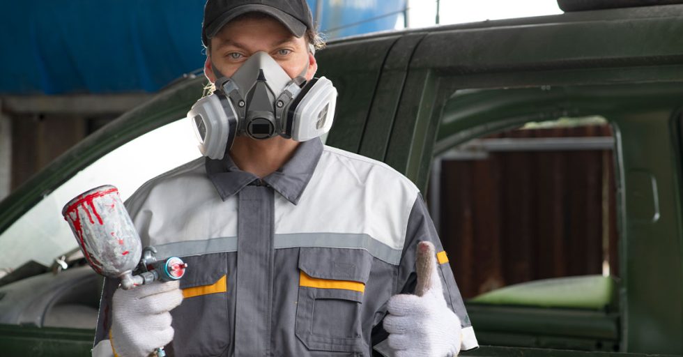 Equipos para pintar un vehículo