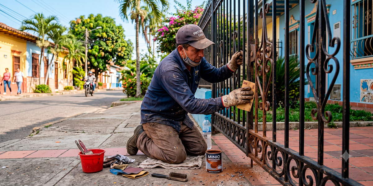 Cómo preparar metal para pintar